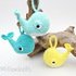 Whale Keychain Crochet Pattern Ornament Bag Charm Amigurumi Animal