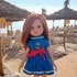 12-inch Dolls Sailor Dress Knitting Pattern