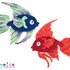 Fish Fantail 3 crochet pattern applique