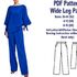 Wide Leg Pants Pattern Pants Pattern Trousers Patterns PDF Sewing Patterns