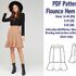 PDF Skirts Sewing Patterns Flounce Hem Skirt Pattern Mini Skirt Pattern