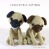 Crochet Pug Pattern Amigurumi Dog Puppy Crochet Pattern