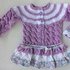 Strickanleitung Babyjacke/Mädchenjacke Gr. 68/74 ca. 5-9 M, mit Volant,