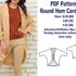 Round Hem Cardigan Pattern Curved Hem Cardigan Pattern Sewing Patterns PDF