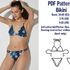 Bikini Sewing Pattern PDF Swimsuit Pattern Bathing Suits Sewing Patterns