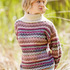 Pulli mit Hebemaschenmustern in Natur, Altrosa, Oliv und Rot