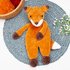 Crochet Fox lovey pattern, Fox snuggler, low sew, comforter toy, baby secur