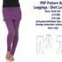 PDFLeggings Pattern Sewing Patterns PDF Skirt Leggings Pattern