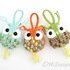 Keychain Owl Ornament Crochet Pattern Bag Charm Animal Amigurumi