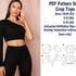 Crop Top Sewing Pattern Sewing Patterns Patterns PDF Crop Top Pattern