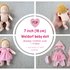 DIY Waldorf baby doll 7 inch (18 cm) tall. PDF sewing pattern and tutorial