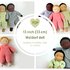 DIY Waldorf cuddly doll 13 inch/33 cm tall. PDF sewing pattern and tutorial