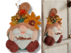 Crochet pattern autumn gnome door decoration