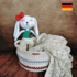 Häkelmuster PDF Hase Kuscheltier Kaninchen weiß amigurumi gehäkelt