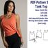 Tank Top Sewing Pattern PDF Sewing Patterns T-shirt Sewing Pattern PDF