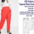 PDF Tapered Pants Pattern PDF Pants Pattern Trousers Sewing Patterns PDF