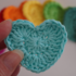 Simple Heart Crochet Instructions (us therms)