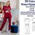 PDF Pajamas Patterns Women's Pajama Pattern Christmas Pajamas Patterns