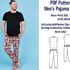 Men's Pajama Sewing Pattern PDF Men's Sewing Pattern PDF Christmas Patterns