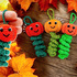 Pumpkin Worm Lucky Charm - Crochet Pattern