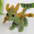 Dante the Dragon crochet pattern, amigurumi dragon pattern