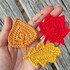 Mini Fall Leaves Pattern: Oak, Maple, Poplar leaves