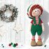 Crochet Amigurumi doll pattern Johnny, the Christmas Elf / Gnome