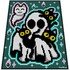 GHOST & CATS - pattern for c2c crochet blanket