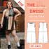 Patchwork Dress Sewing Pattern Ladies XS-XXXL Leather Mini Dress Pattern