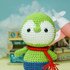 The green Penguin - Amigurumi the green penguin, crochet patten PDF