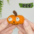 Crochet pumpkin pattern, easy crochet amigurumi pumpkin, Halloween crochet