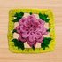 A crochet multilayers flower square motif pattern