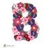 Flower letter B crochet pattern applique