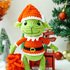 Green Frog christmas PDF pattern - amigurumi green frog christmas pattern