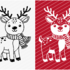 Cute Reindeer Cutting File – Christmas SVG DXF PNG for Winter Crafting