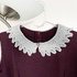 Knit Lace Collar, Knitting Pattern, Beginner Easy Pattern, Peter Pan Collar