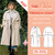 Trench coat pattern, coat sewing, XS-XXXL women, jacket pattern