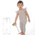 Schnittmuster Overall/Jumpsuit Baby Mädchen/Kleinkind mit Haarband, Größen