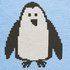 Christmas Penguin Knit Chart, Knitting Pattern for hand & machine knitting