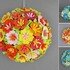 Crochet pattern flower door decoration in 2 sizes instead of door wreath