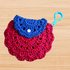 Crochet mini bag keychain pattern