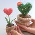 Heart / cactus in a flower pot - 2 variants