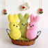 No Sew Mini Easter Bunnies - Crochet Pattern for Beginners