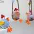 Hen on Swing - Easter Decoration, Car Rear View Mirror Pendant