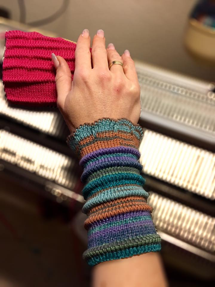 knitted wristlets