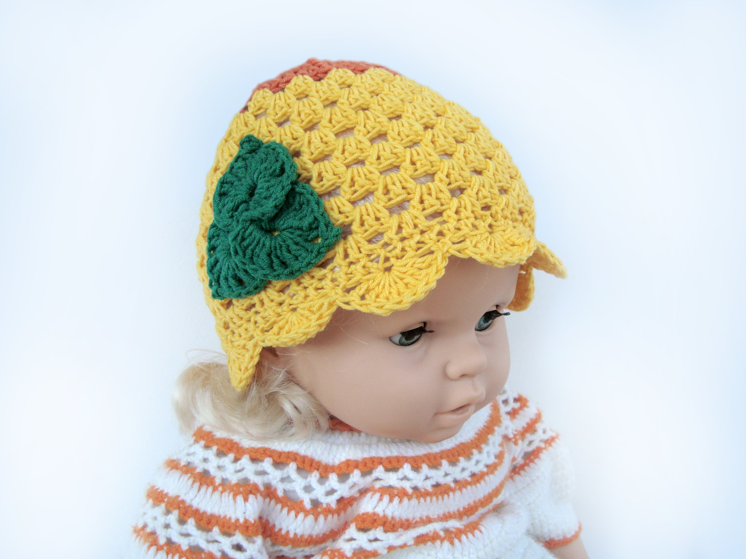 GoldenGirlzHandmade Baby Girl NY Yankees Hat Cap Outfit Hand Knit Knitted Crochet Baby Girl Gift Newborn Photo Photography Prop Baseball Handmade Beanie