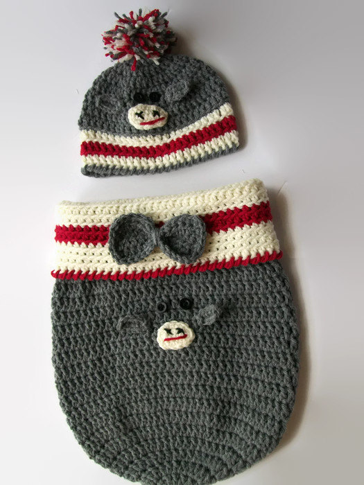 Newborn Monkey Cocoon PDF Pattern Cute Baby cocoon pattern