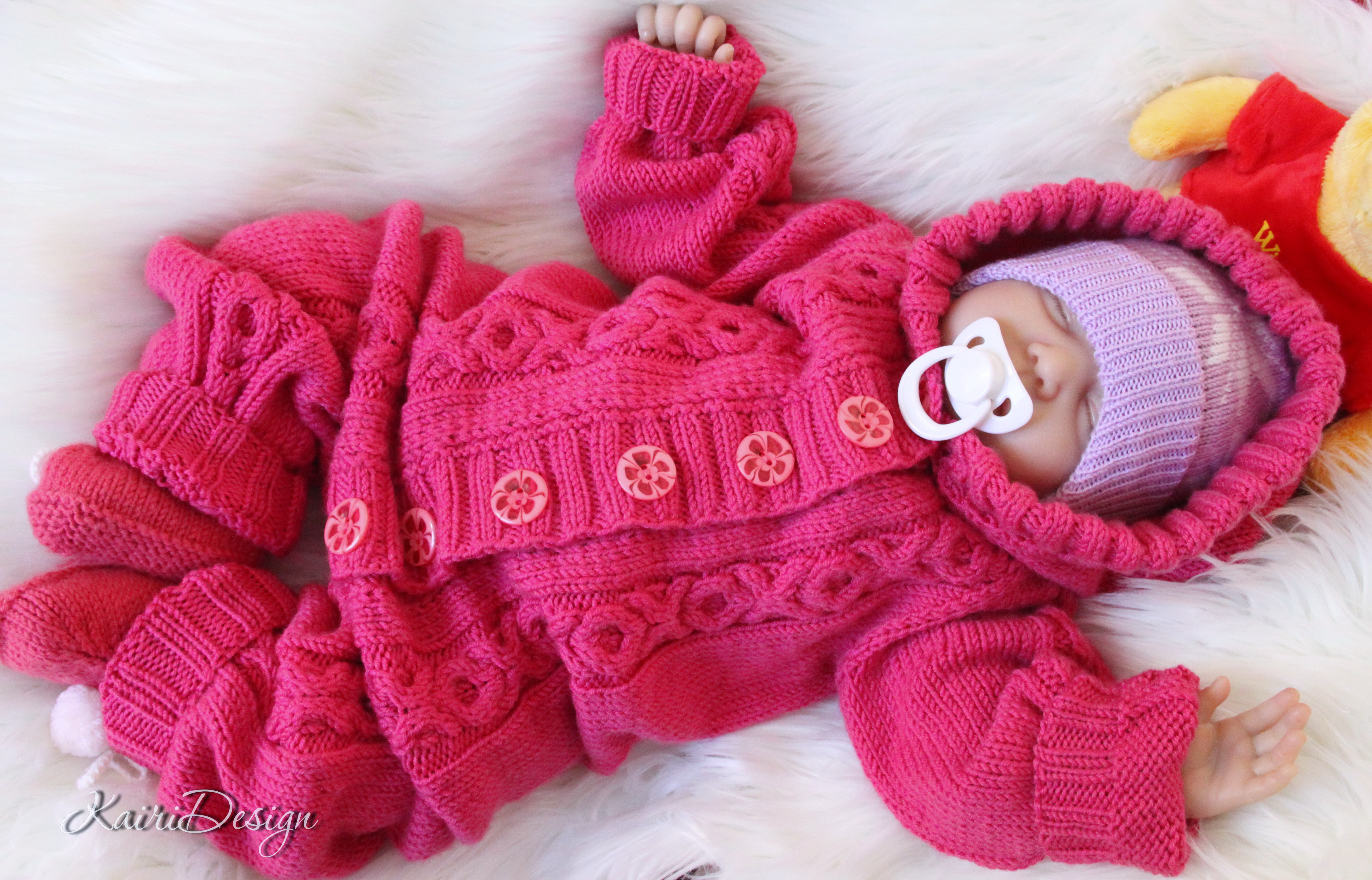 knitted baby jumpsuit