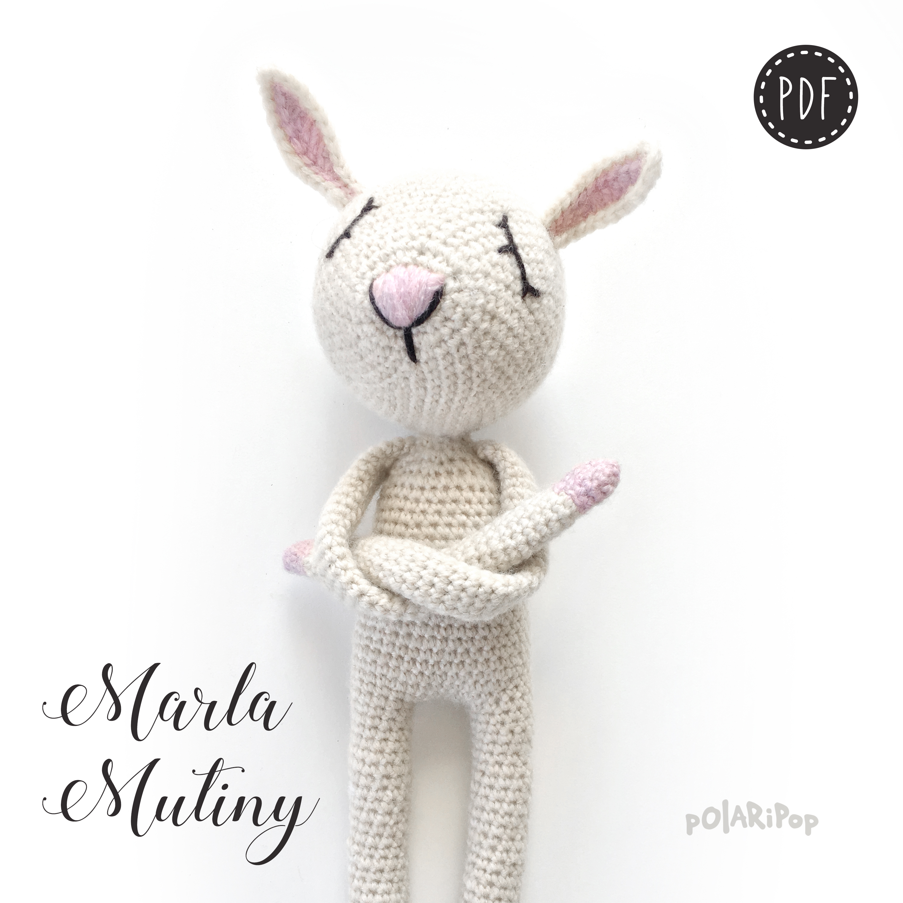 The Nonos Marla Mutiny Amigurumi Hase Puppe Häkelanleitung