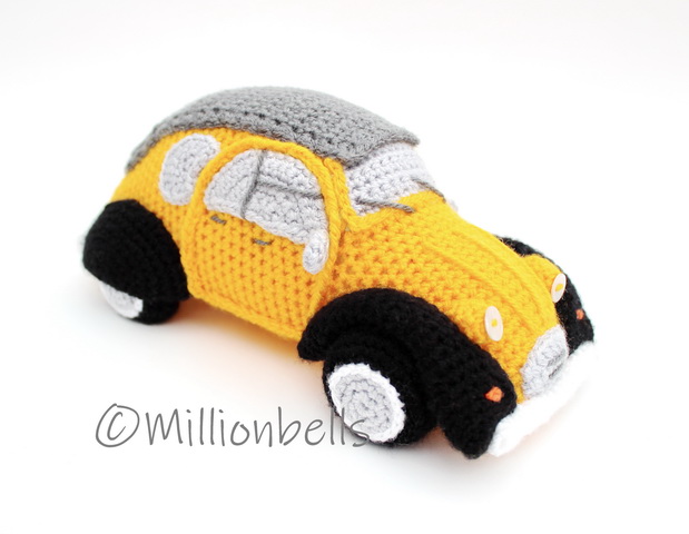 Amigurumi 2CV Classic French Car Crochet Pattern